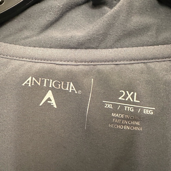 Antigua Charcoal Classic Philadelphia Eagles Quarter-Zip Top - Picture 3 of 4